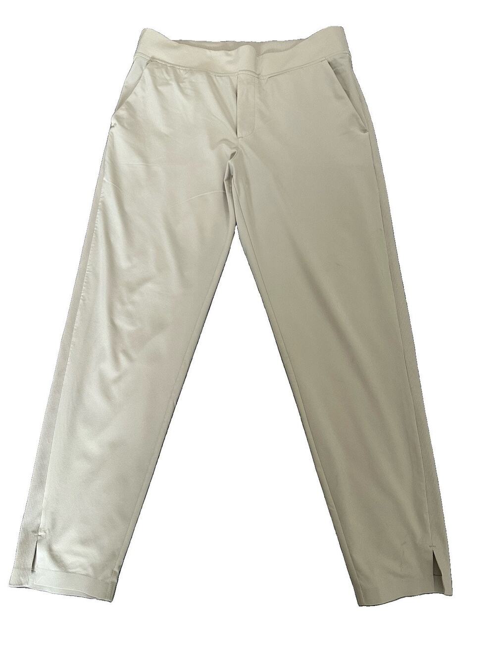 Athleta Womens Beige Brooklyn Ankle Pant Sz 6 Athletic Joggers Stretch Waistband